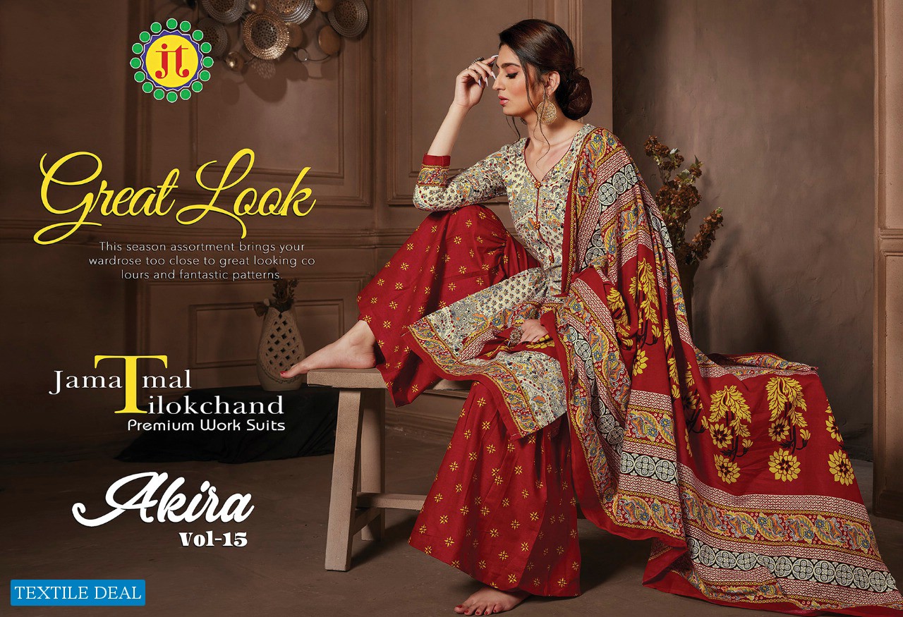 JT Akira Vol-15 Wholesale Formal Cotton Dress Material