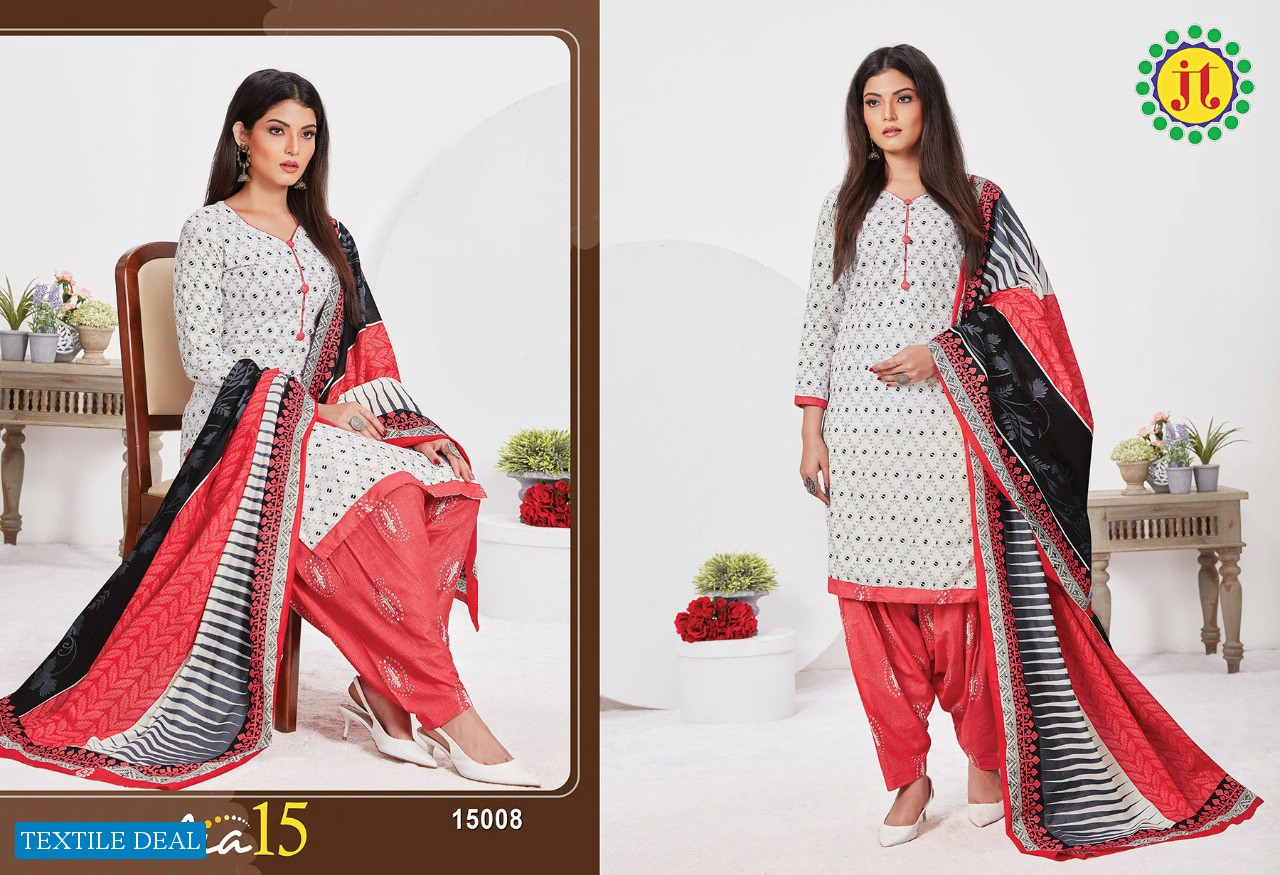 JT Alia Vol-15 Wholesale Bandhani Special Dress Material