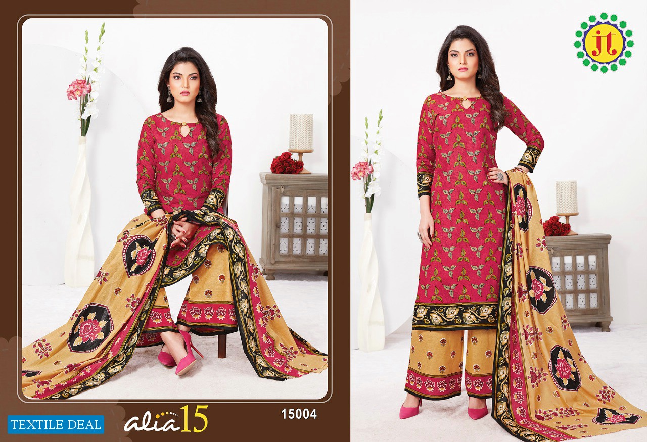 JT Alia Vol-15 Wholesale Bandhani Special Dress Material