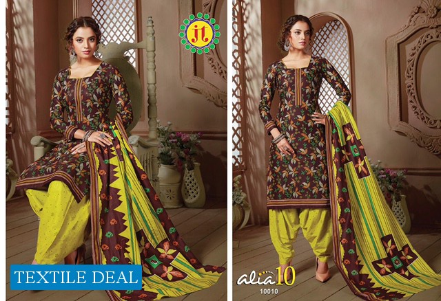 JT Alia vol-10 Wholesaler Chudidar Dress material