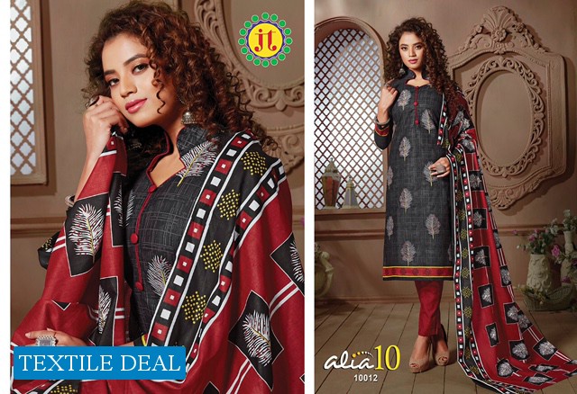 JT Alia vol-10 Wholesaler Chudidar Dress material