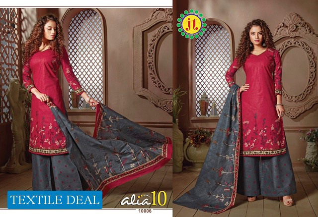 JT Alia vol-10 Wholesaler Chudidar Dress material