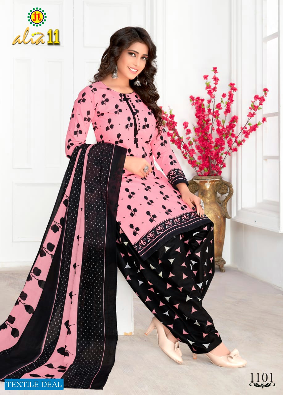 JT Alia vol-11 Wholesaler Chudidar Dress material