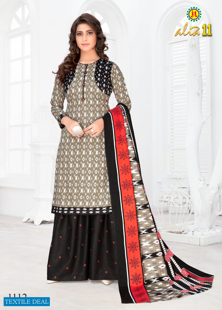 JT Alia vol-11 Wholesaler Chudidar Dress material