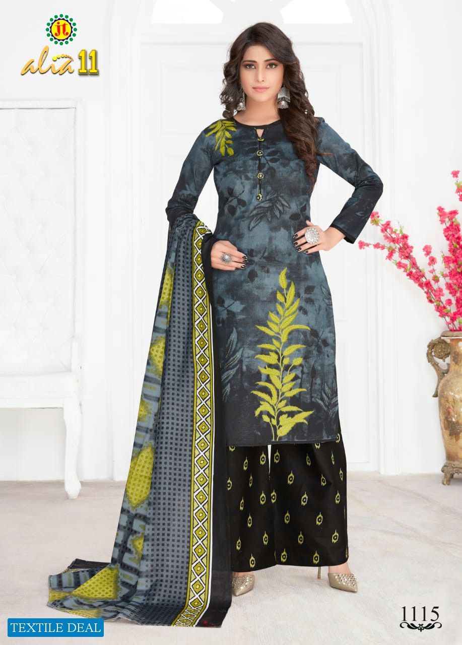 JT Alia vol-11 Wholesaler Chudidar Dress material