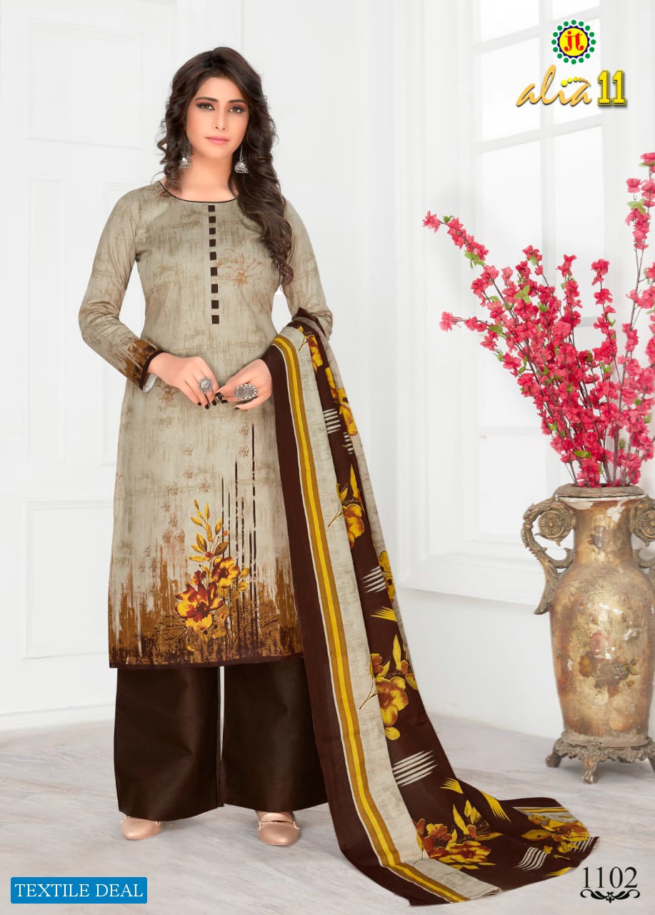 JT Alia vol-11 Wholesaler Chudidar Dress material