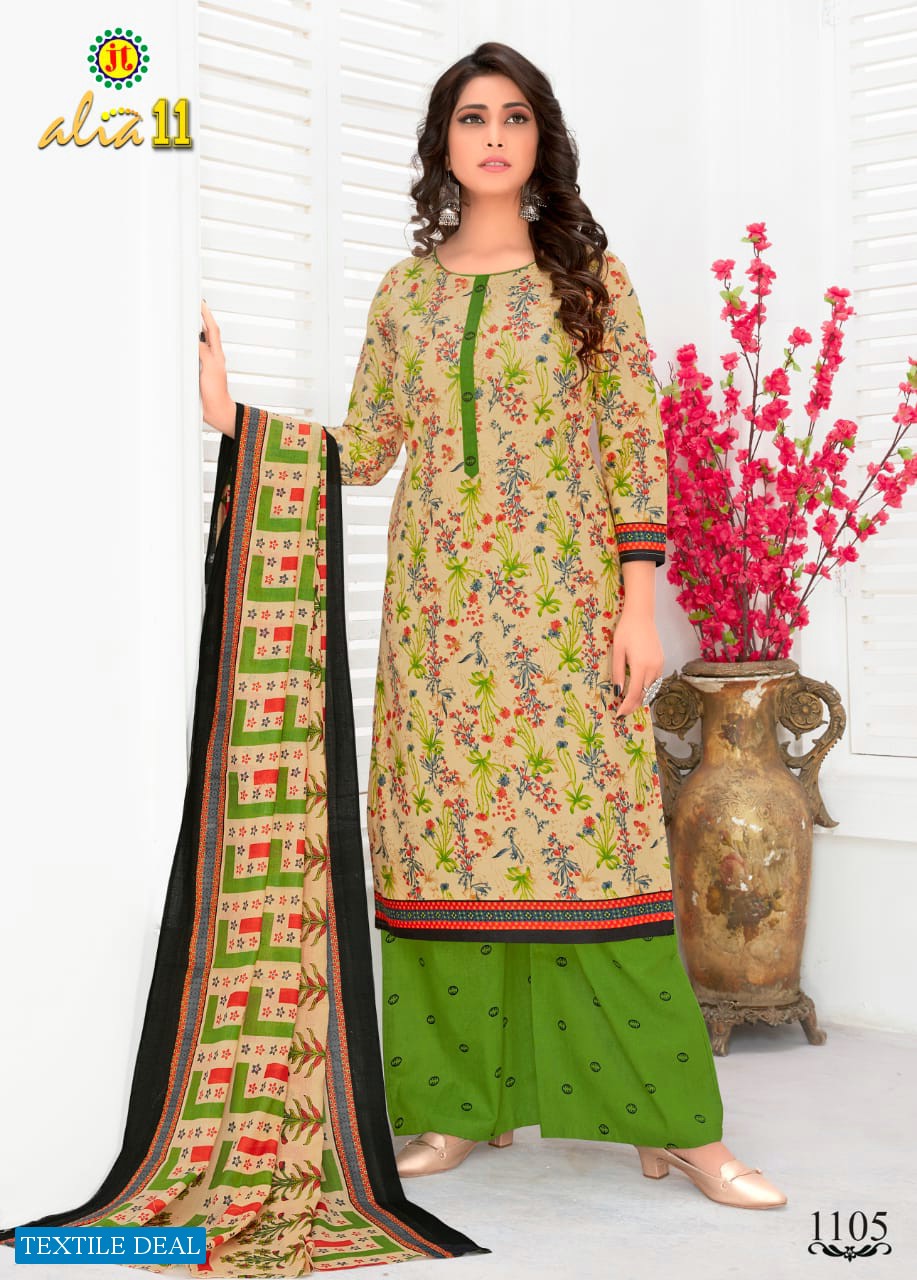 JT Alia vol-11 Wholesaler Chudidar Dress material