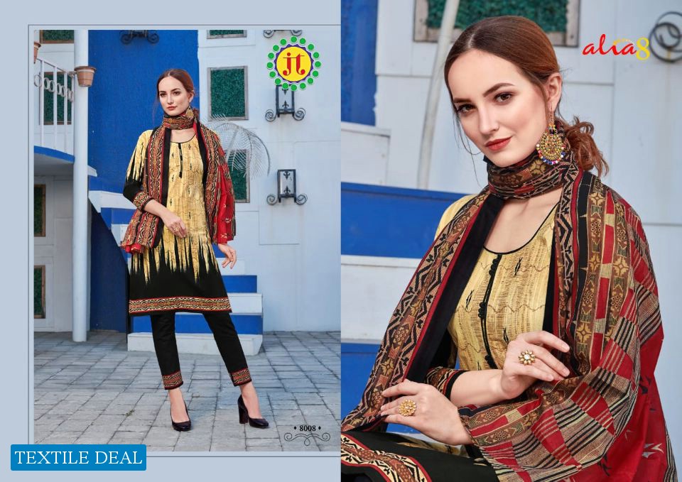 JT Alia vol-8 Wholesaler Chudidar Dress material