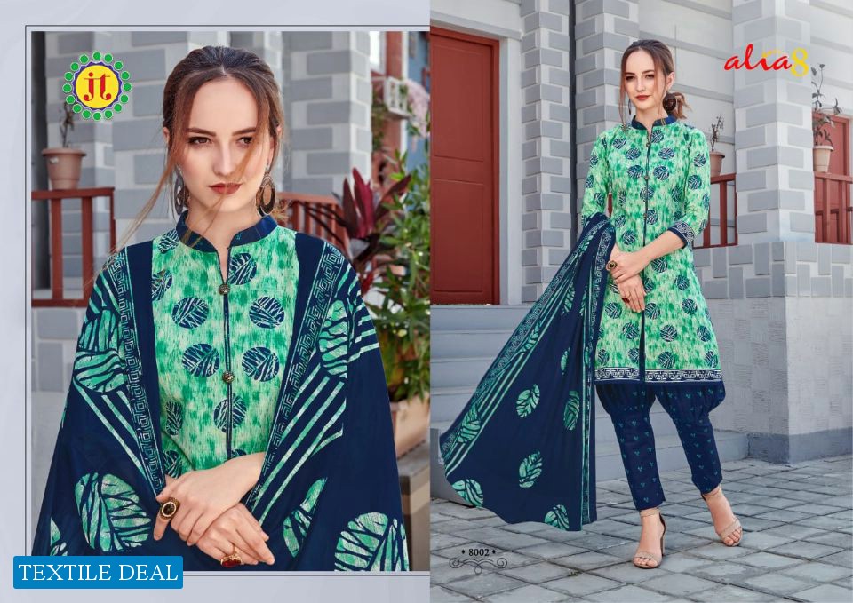 JT Alia vol-8 Wholesaler Chudidar Dress material