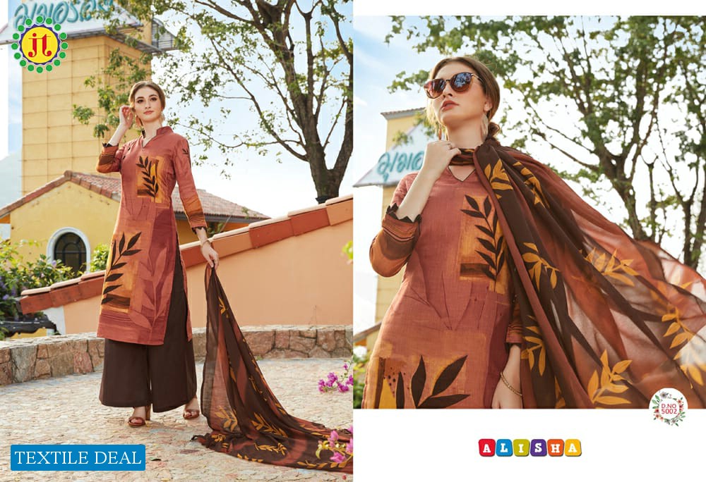 JT Alisha Vol-5 Bulk Shopping For Retailer Dress Material
