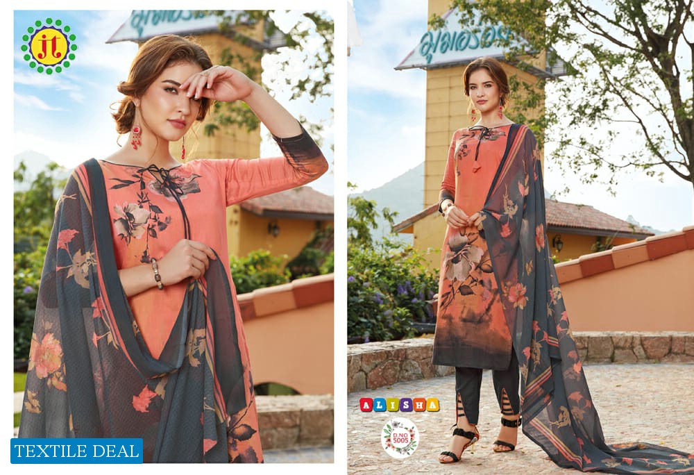 JT Alisha Vol-5 Bulk Shopping For Retailer Dress Material