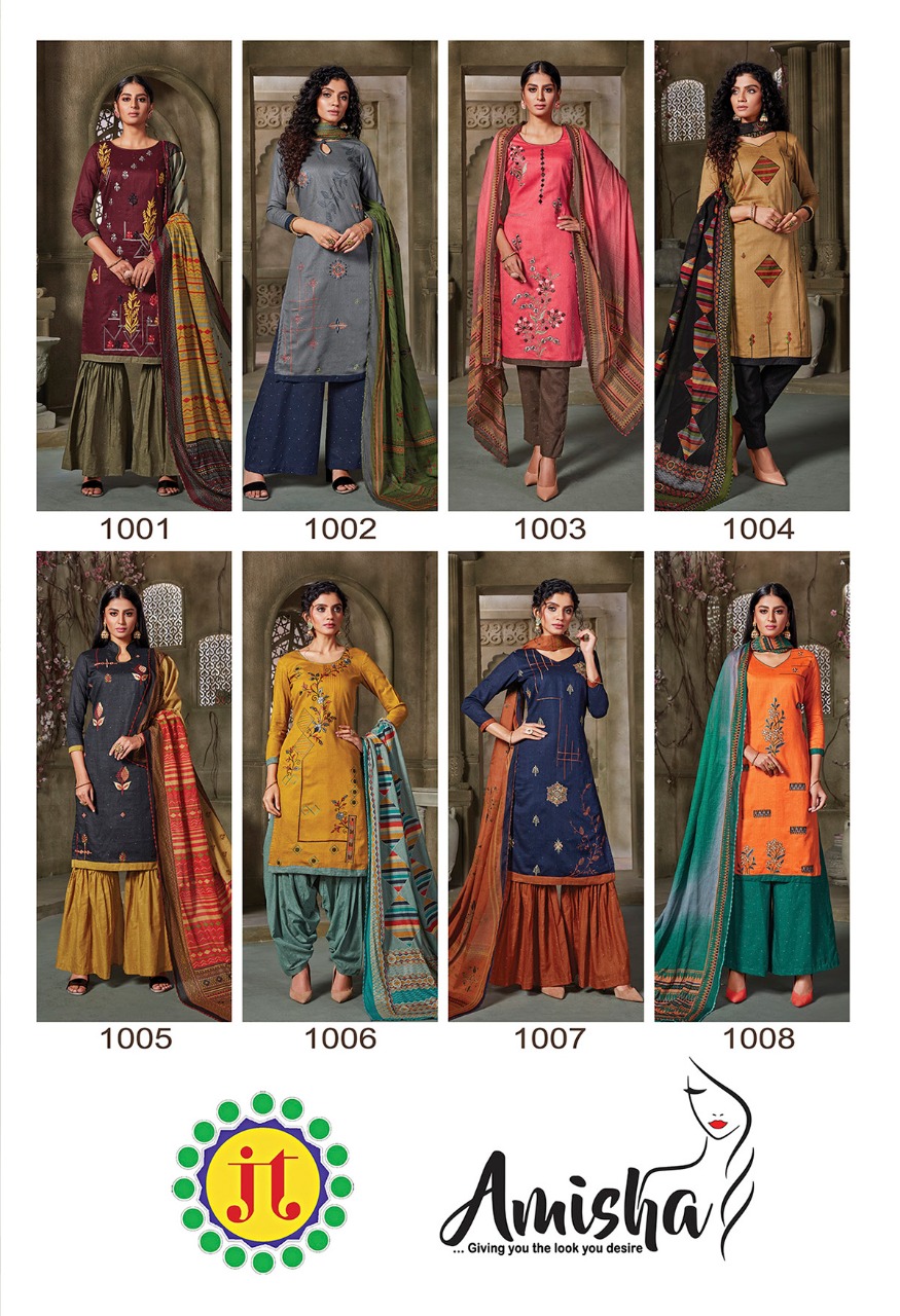 JT Amisha Wholesale Formal Dress Material