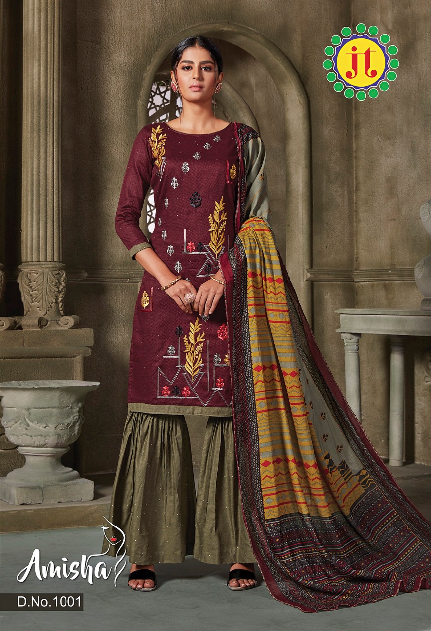 JT Amisha Wholesale Formal Dress Material