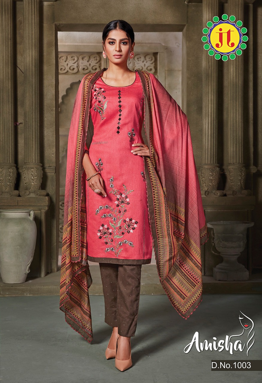 JT Amisha Wholesale Formal Dress Material