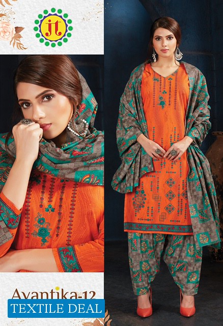 JT Avantika Vol-12 Wholesale Ready Made Cotton Dress
