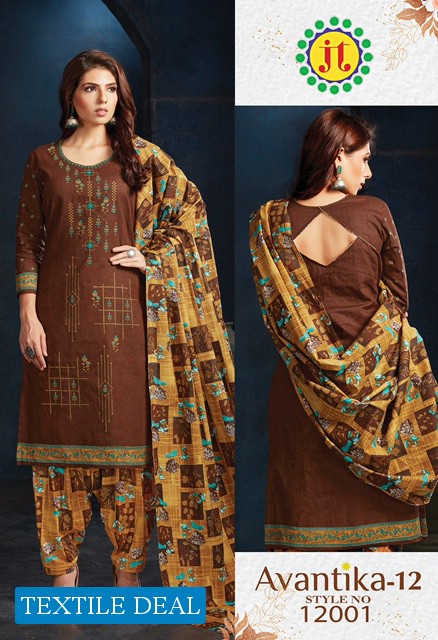 JT Avantika Vol-12 Wholesale Ready Made Cotton Dress