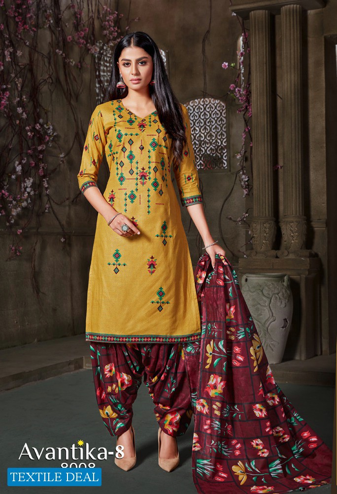 JT Avantika Vol-8 Wholesale printed Dress Material