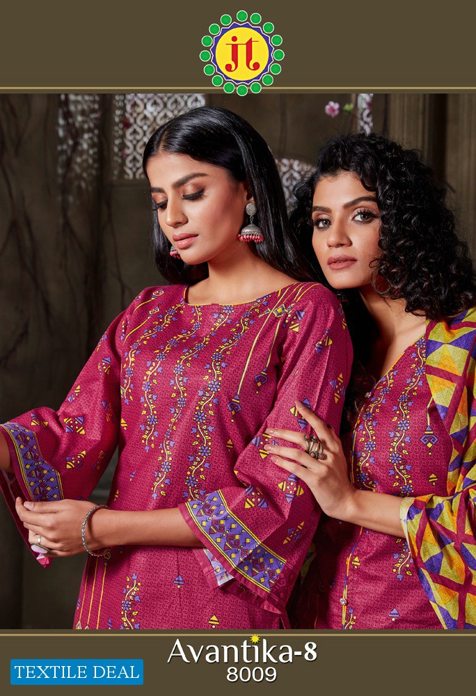 JT Avantika Vol-8 Wholesale printed Dress Material