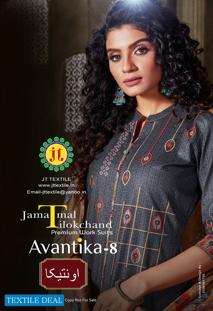 JT Avantika Vol-8 Wholesale printed Dress Material