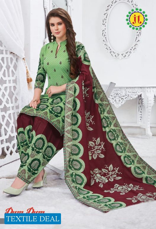 JT Dum Dum Vol-58 Wholesale Cotton Dress Material