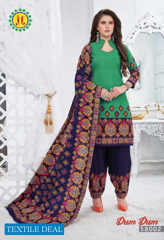 JT Dum Dum Vol-58 Wholesale Cotton Dress Material
