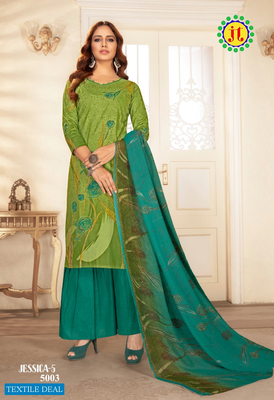 JT Jessica Vol-5 Wholesale Pure Cotton Dress Material