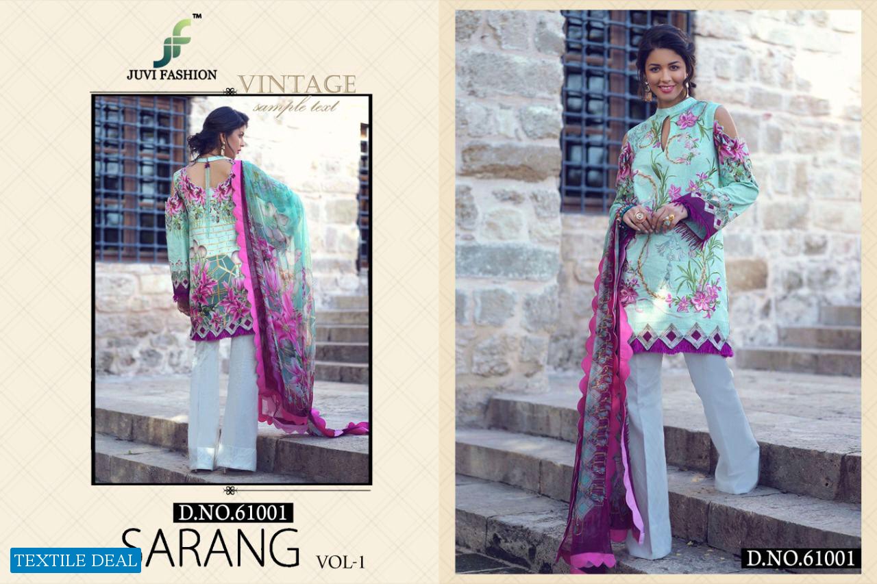 JUVI FASHION SARANG COTTON LAWN PAKISTANI DRESS MATERIALS