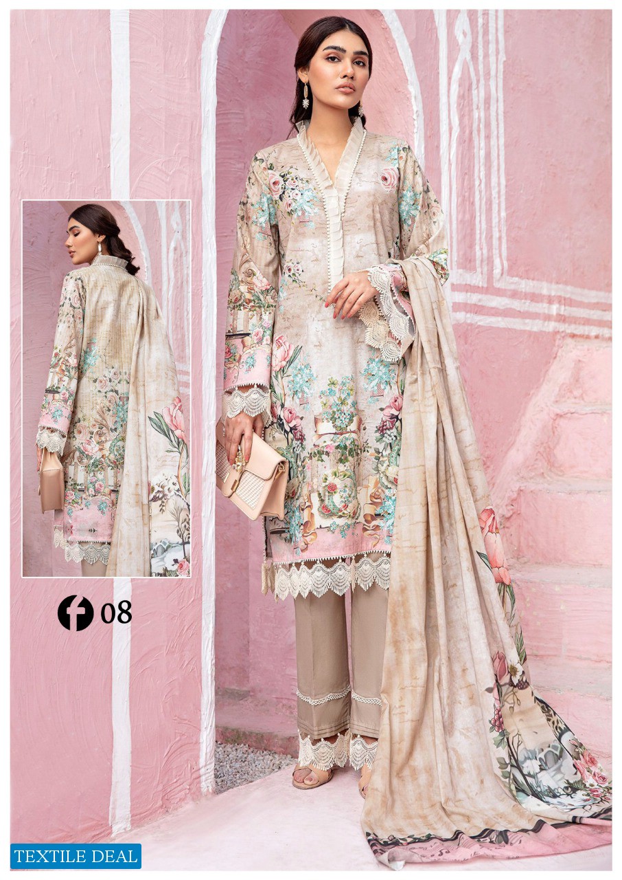 Jade Firdous Urbane Luxury lawn Collection Wholesaler In India