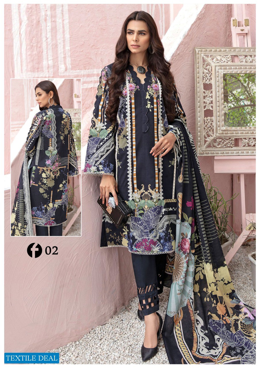Jade Firdous Urbane Luxury lawn Collection Wholesaler In India