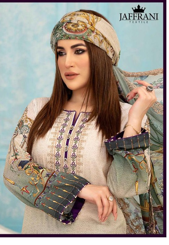 Jaffrani Asifa and Nabeel Luxury Lawn Collection Wholesale Printed Dress Material