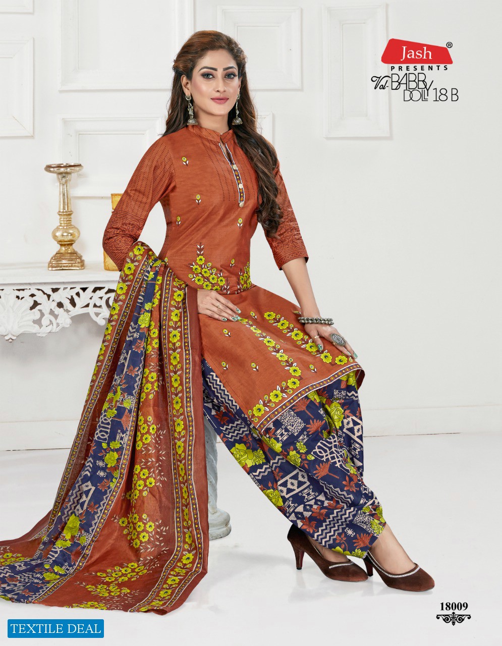 Jash Baby Doll Vol-18 B Wholesale printed Dress Material