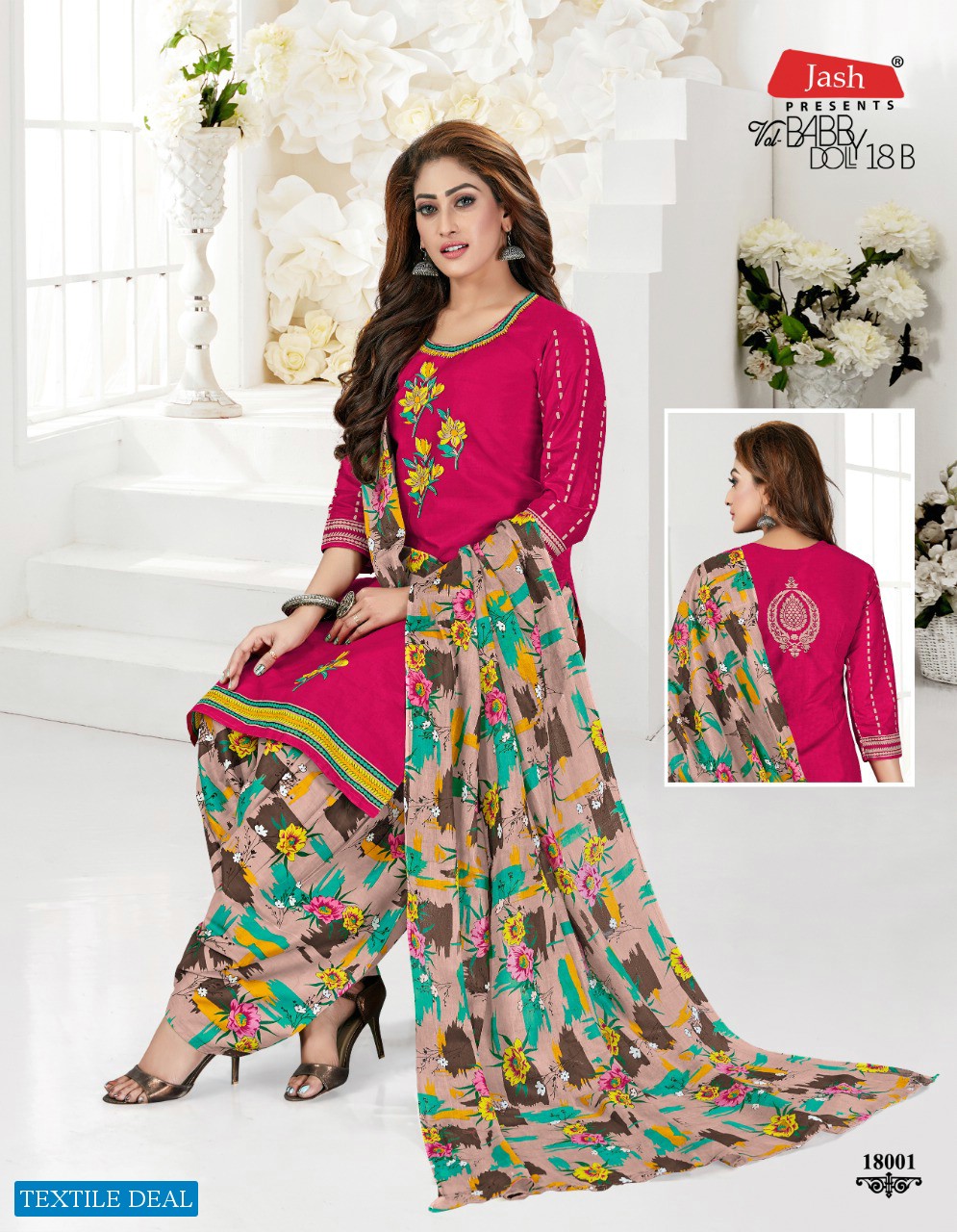 Jash Baby Doll Vol-18 B Wholesale printed Dress Material