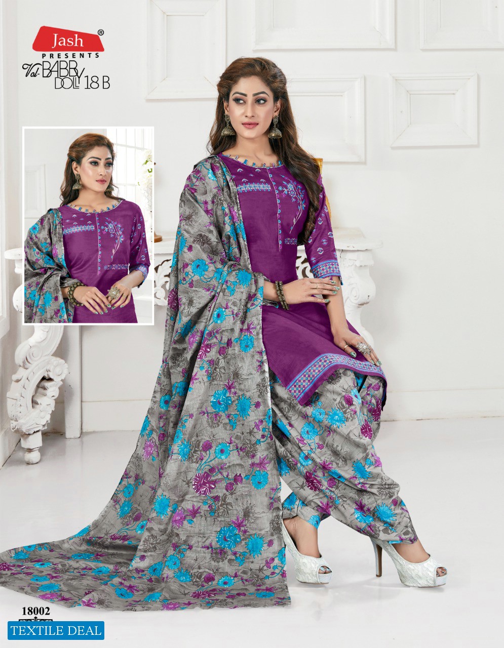 Jash Baby Doll Vol-18 B Wholesale printed Dress Material