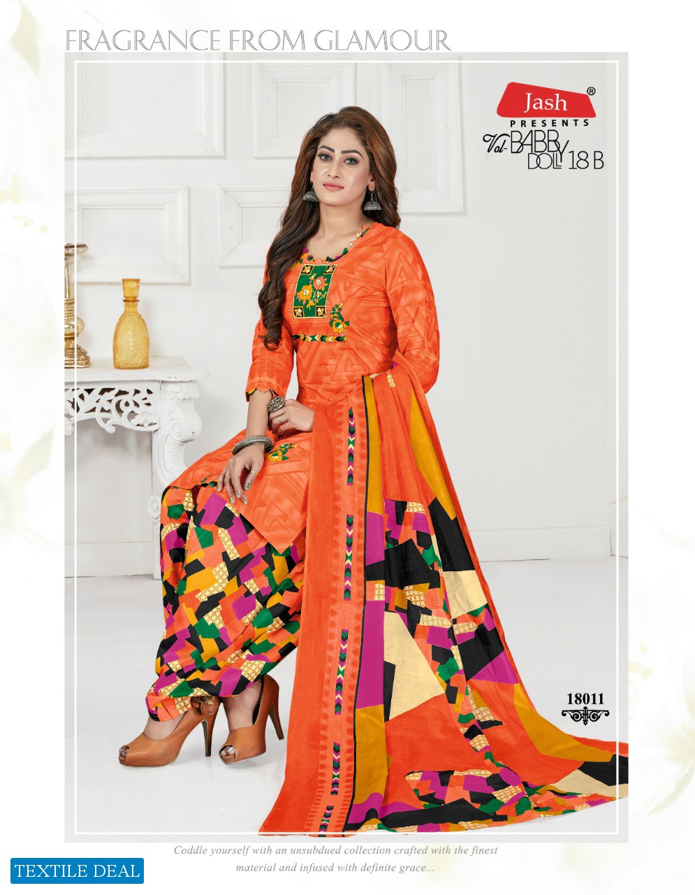 Jash Baby Doll Vol-18 B Wholesale printed Dress Material