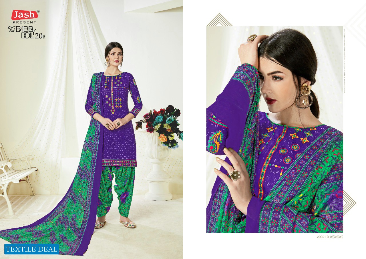 Jash Baby Doll Vol-20 B Wholesale printed Dress Material