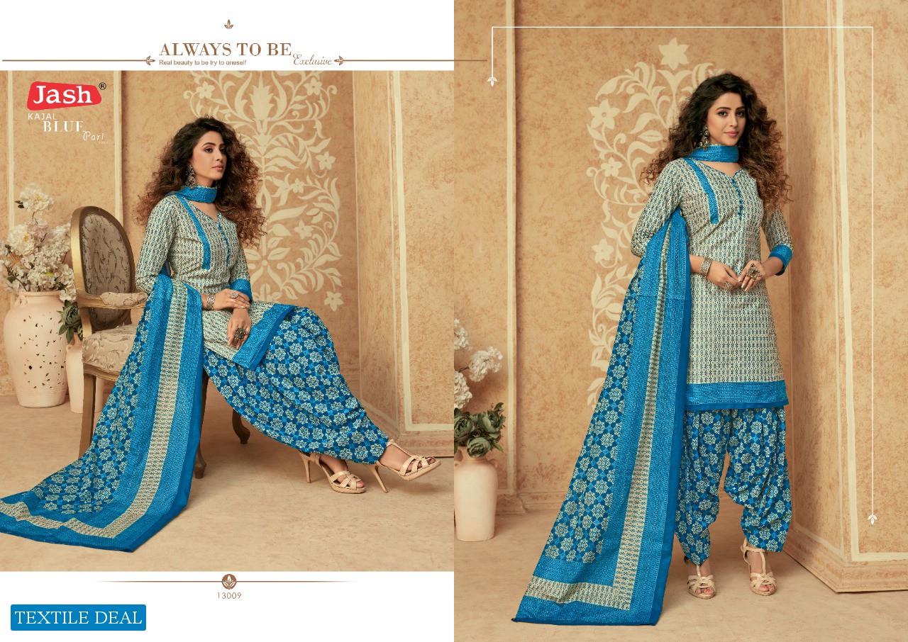 Jash Blue pari vol-13 Wholesale Designer Printed Dress Material