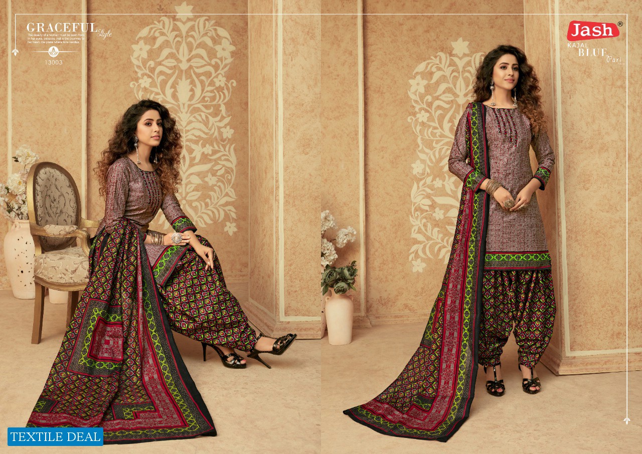 Jash Blue pari vol-13 Wholesale Designer Printed Dress Material
