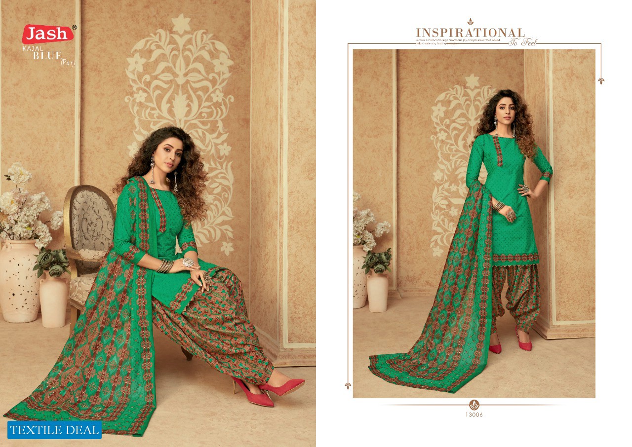 Jash Blue pari vol-13 Wholesale Designer Printed Dress Material