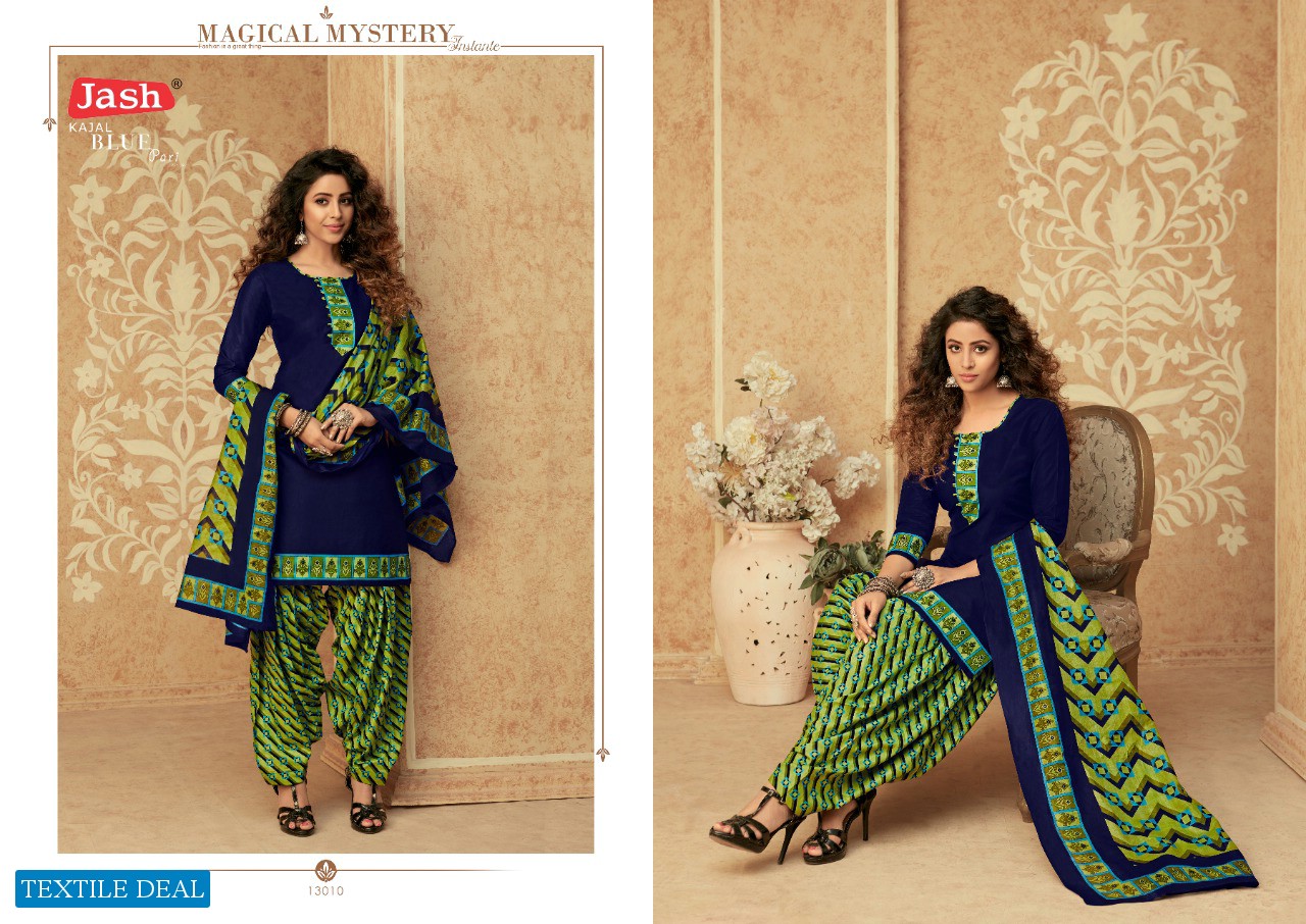 Jash Blue pari vol-13 Wholesale Designer Printed Dress Material