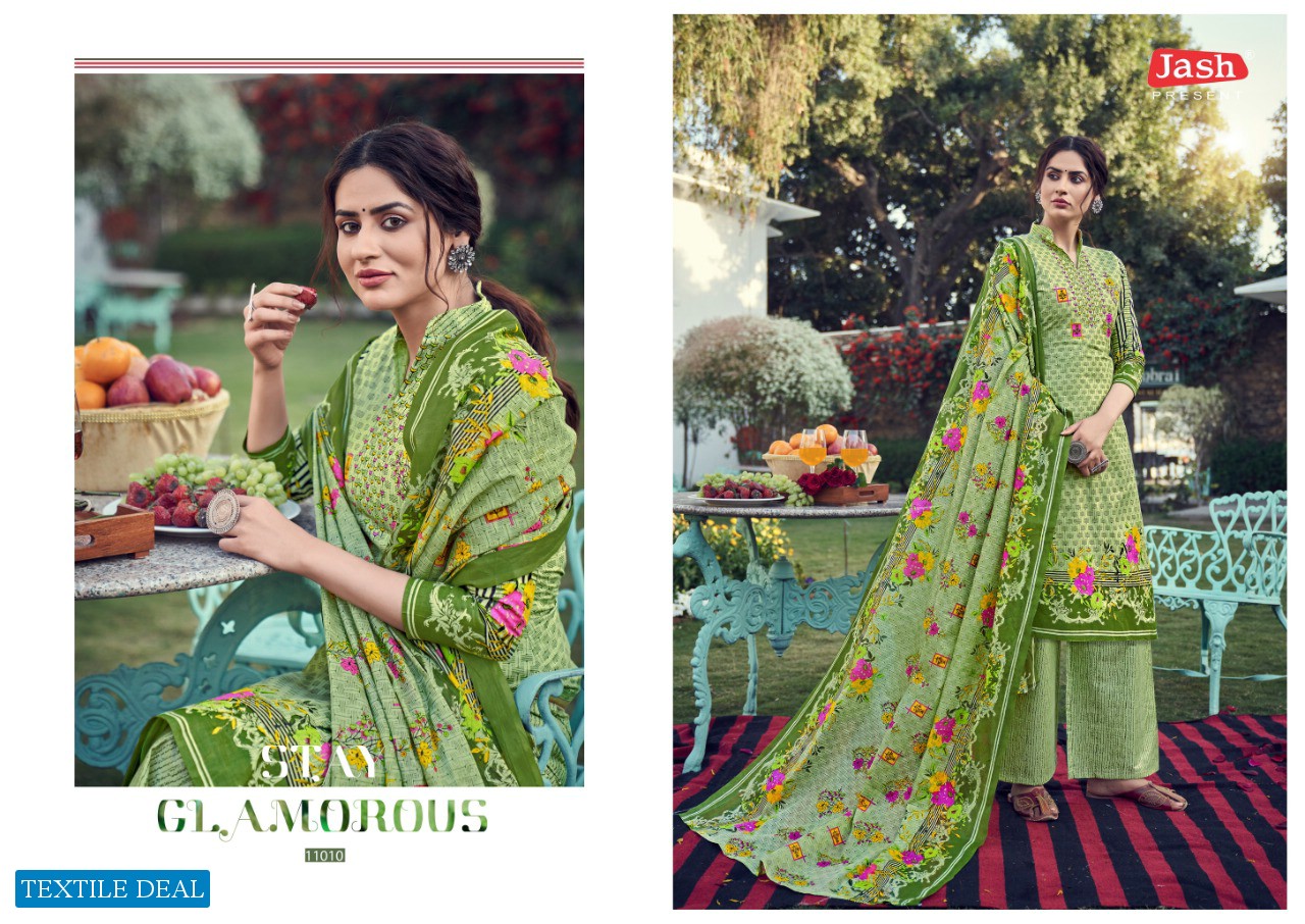 Jash Elliza Vol-11 Wholesale Krachi Print Dress Material