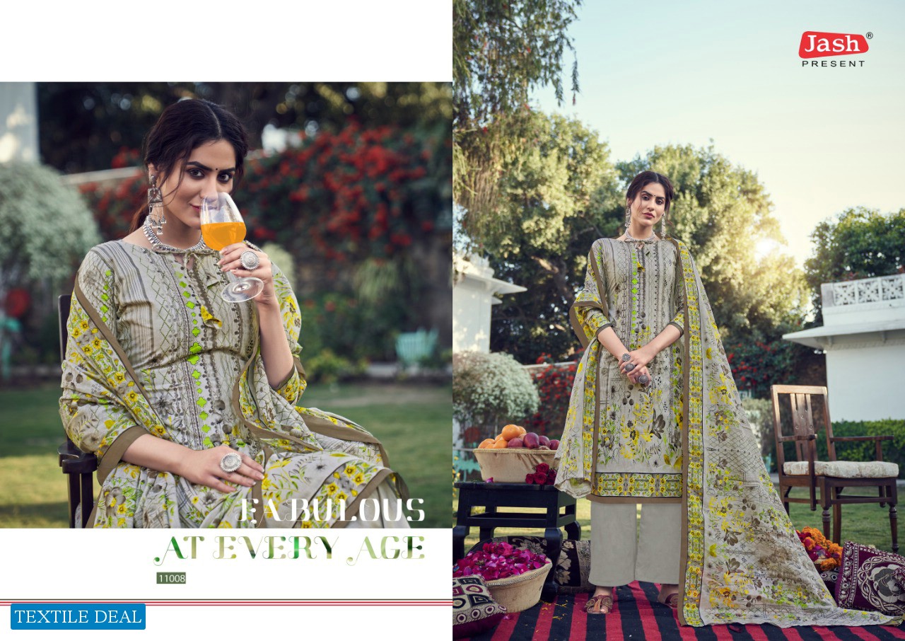 Jash Elliza Vol-11 Wholesale Krachi Print Dress Material