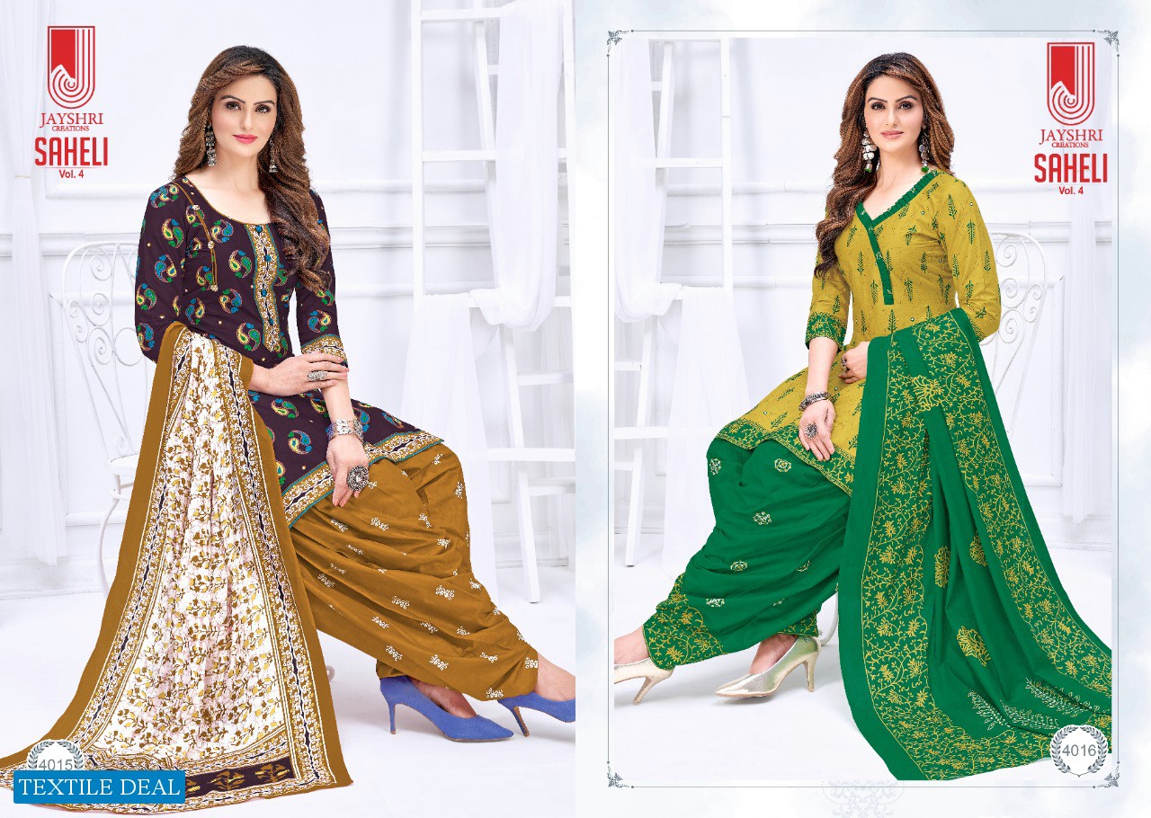 Jayshri Saheli Vol-4 Wholesale Formal Dress Material