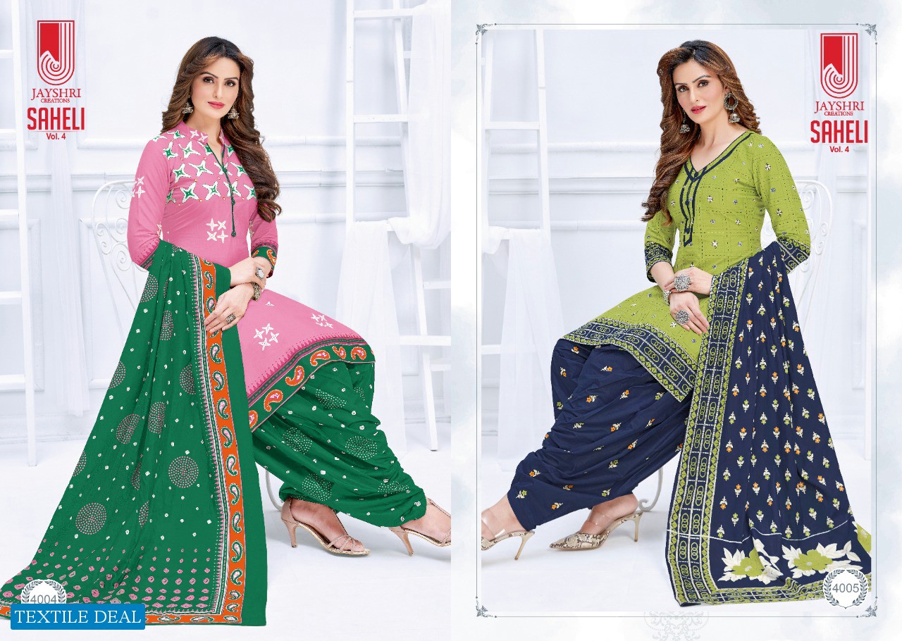 Jayshri Saheli Vol-4 Wholesale Formal Dress Material