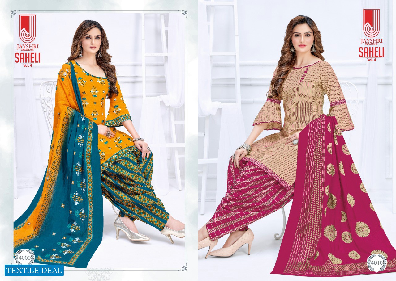 Jayshri Saheli Vol-4 Wholesale Formal Dress Material