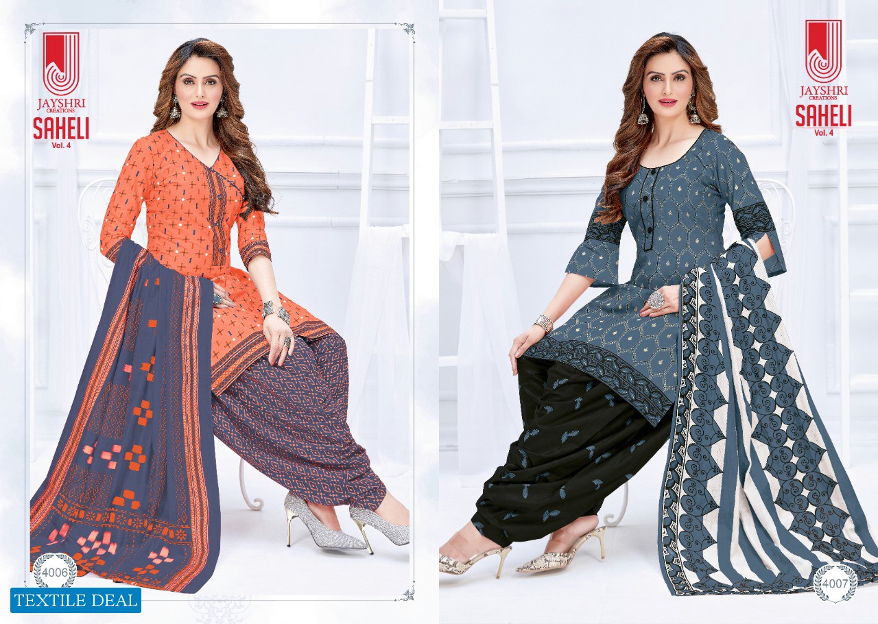 Jayshri Saheli Vol-4 Wholesale Formal Dress Material