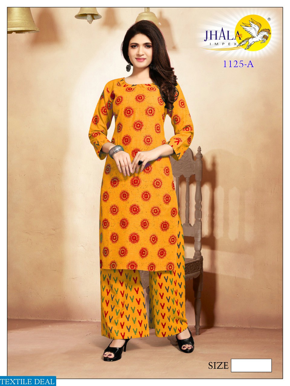 Jhala 1125 Colour Wholesale Ready Made Top With Bottom