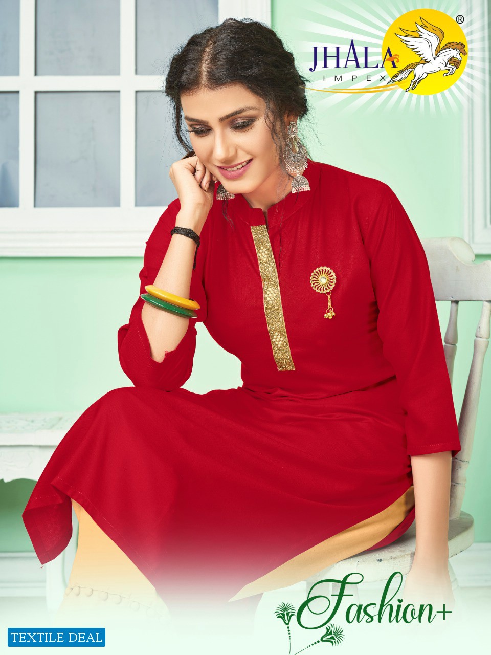 Jhala Fashion Plus Wholesale Reyon Long Kurtis Catalog