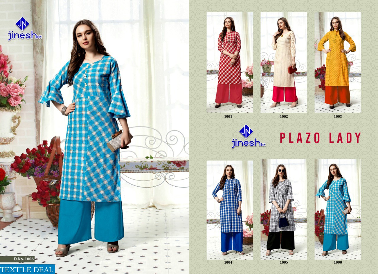 Jinesh Plazo Lady Wholesaler ready Made Top and Plazzo
