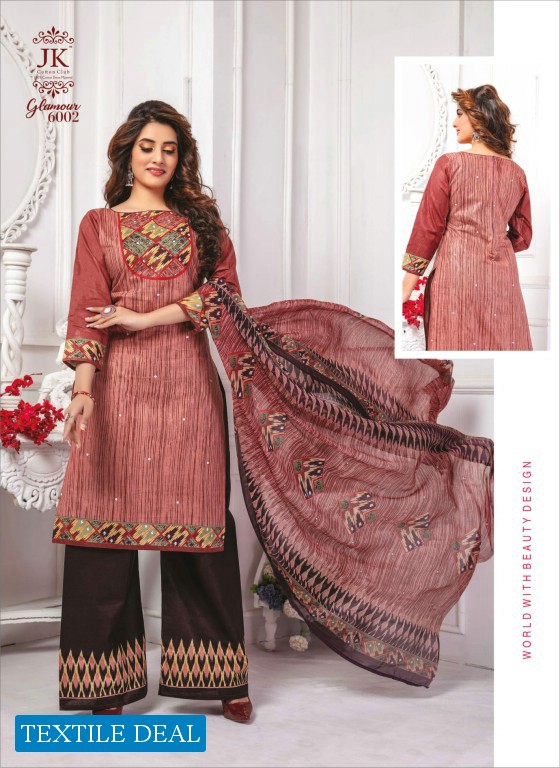 Jk Glamour Vol-6 Wholesale Formal Dress Material Catalog