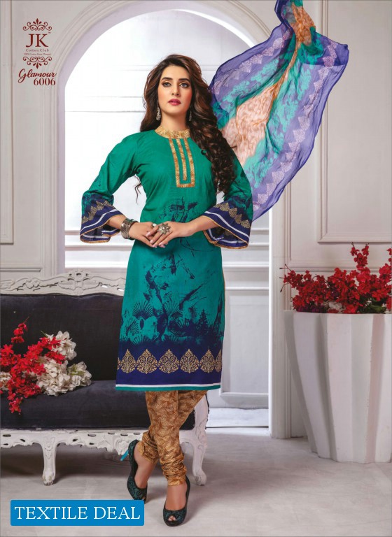 Jk Glamour Vol-6 Wholesale Formal Dress Material Catalog